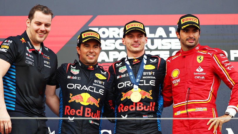 F1 Suzuka: doppietta Red Bull, Sainz terzo