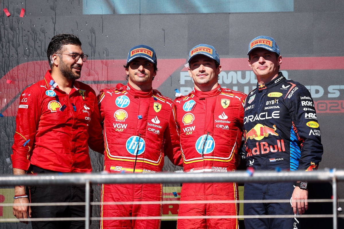 Leclerc-Sainz: è doppietta Ferrari a Austin!