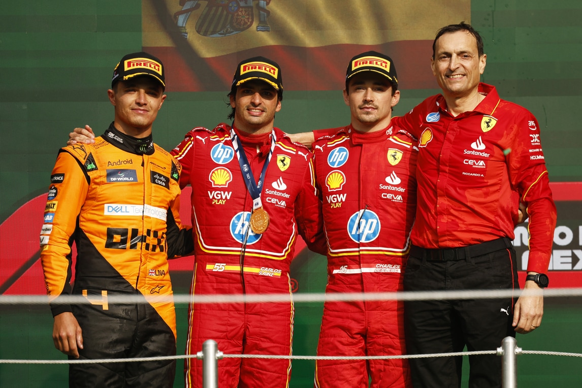 F1 Città del Messico: vince Sainz davanti a Norris e a Leclerc