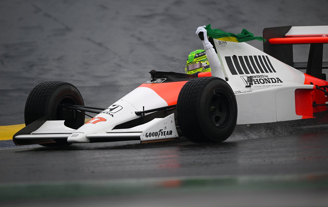 Lewis Hamilton e l’omaggio ad Ayrton Senna