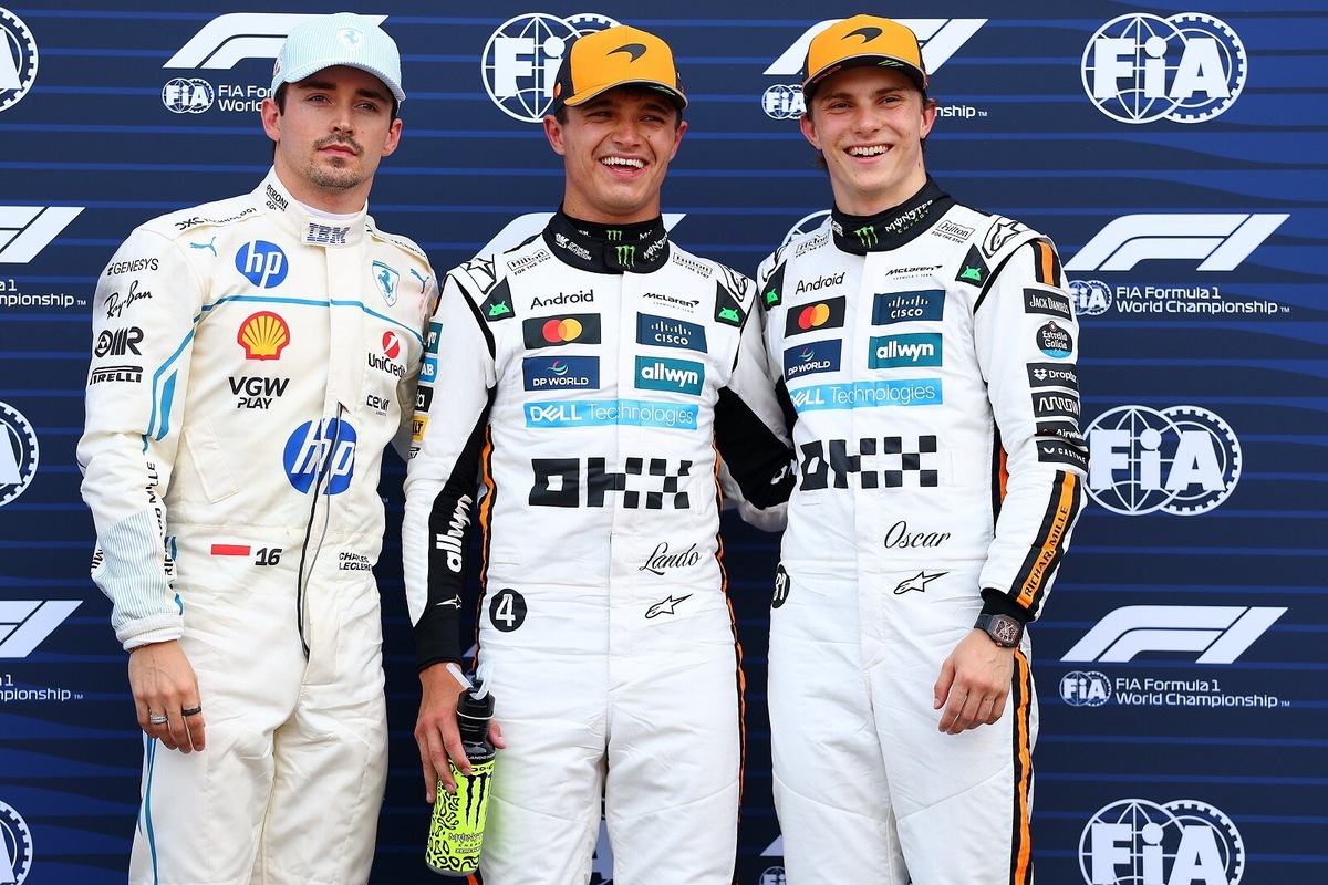 F1 Monaco: Norris in pole davanti a Leclerc e a Piastri