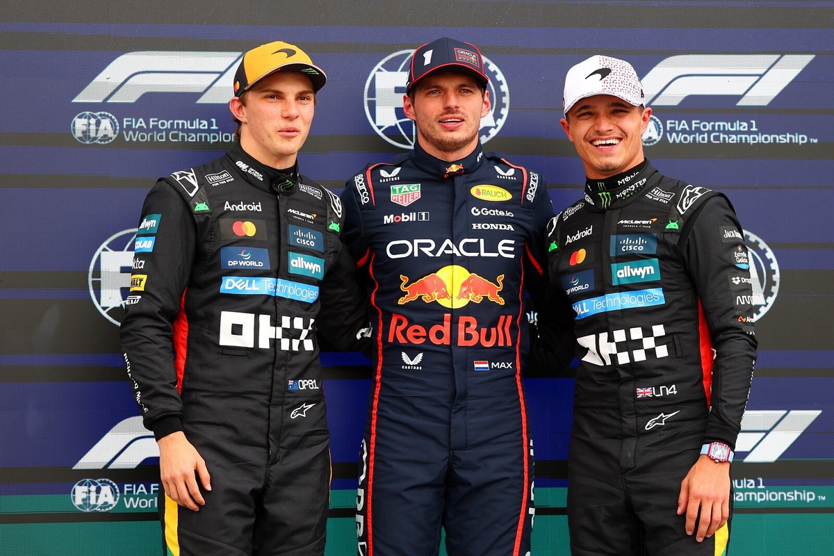 F1 Silverstone: Verstappen in pole davanti a Piastri e a Norris