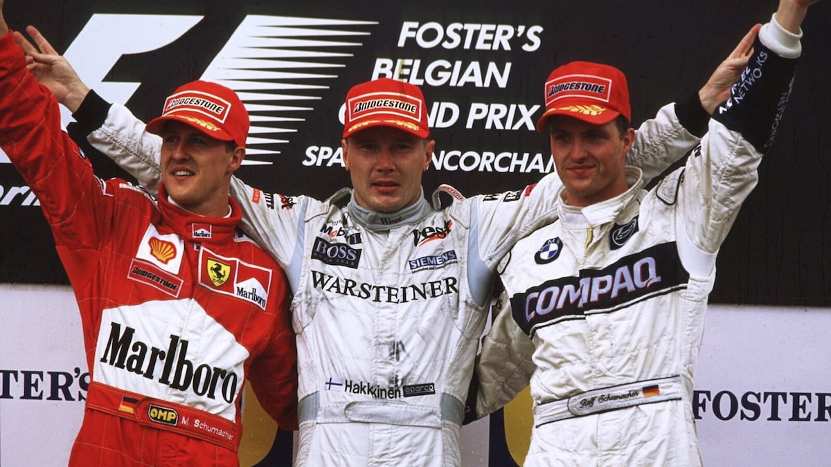 F1, Belgio 2000: il sorpasso di Hakkinen su Schumacher