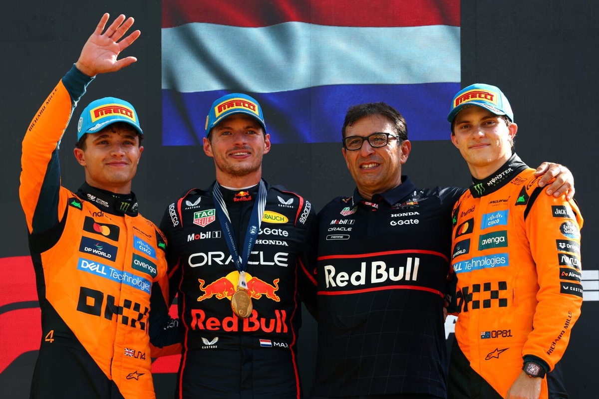 F1 Monza: vince Verstappen, Norris e Piastri sul podio