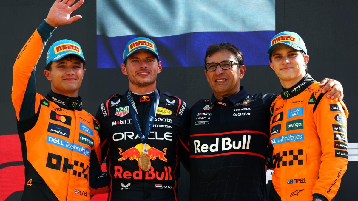 F1 Monza: vince Verstappen, Norris e Piastri sul podio