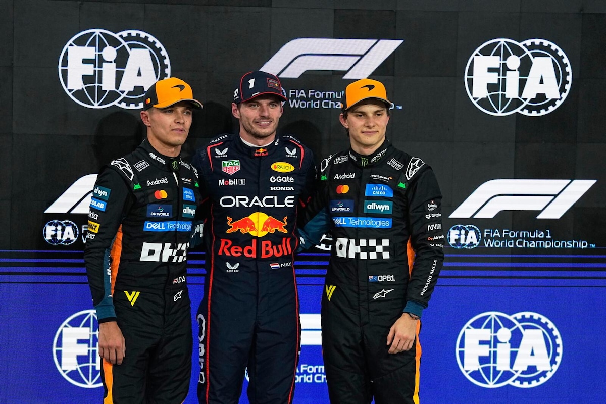 F1 Abu Dhabi: Verstappen in pole davanti a Norris e a Piastri