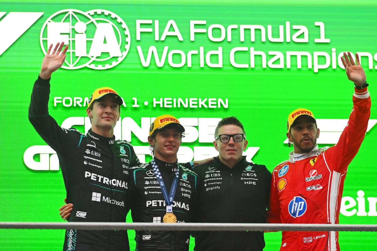 F1 Cina: prima vittoria per Antonelli, Hamilton terzo