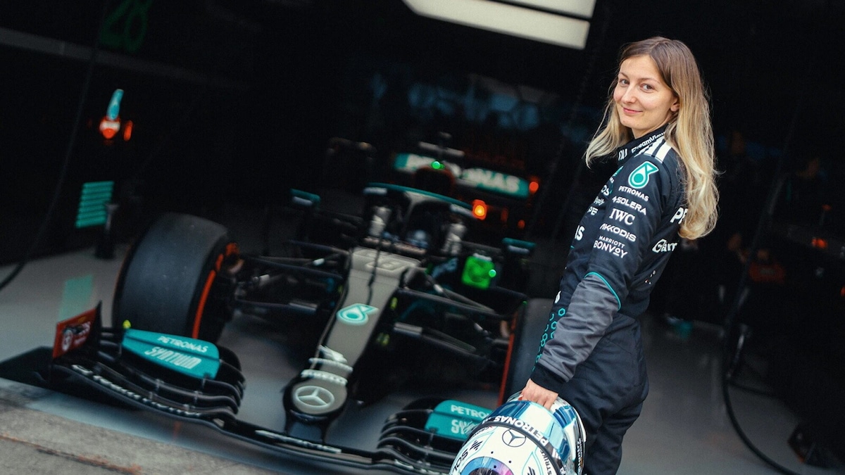 Doriane Pin e il test Mercedes a Silverstone