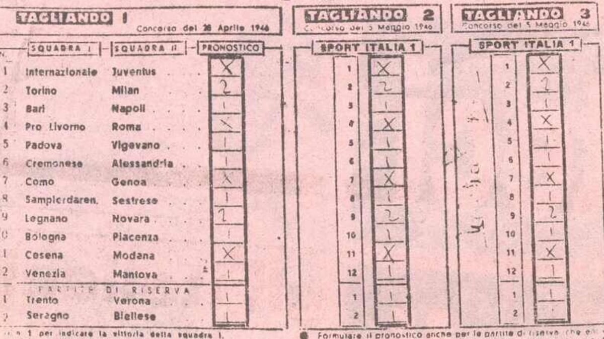 Gli 80 anni della schedina, sogno e rito collettivo
