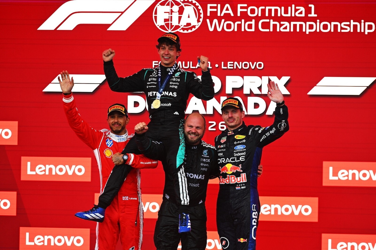 F1 Canada: vince Antonelli, Hamilton secondo