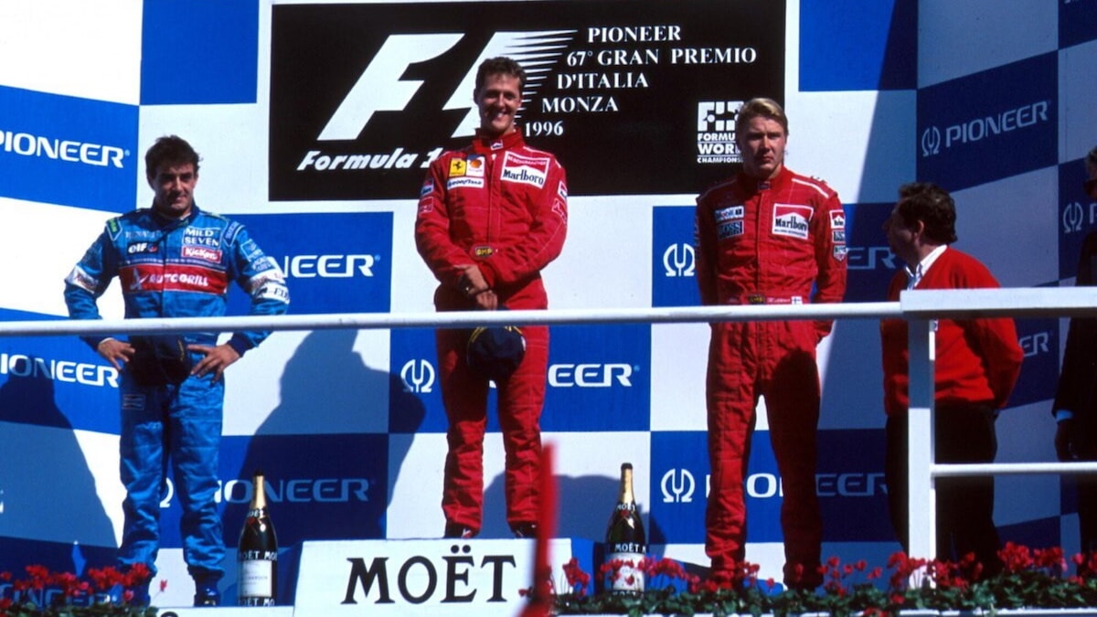 Michael Schumacher e la prima vittoria a Monza con la Ferrari