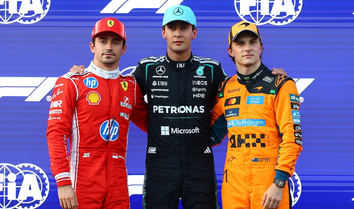 F1 Baku: Russell in pole, Leclerc e Piastri separati da un solo millesimo