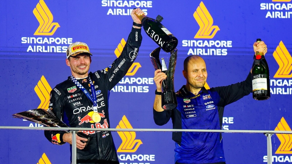 Max Verstappen e i sette podi insieme a Gianpiero Lambiase