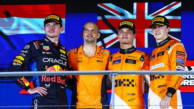 F1 Singapore: dominio Norris, Verstappen secondo