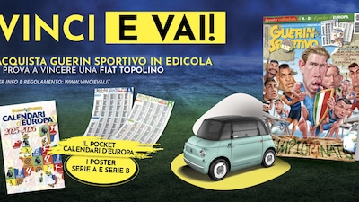 Guerin Sportivo: con "Vinci e Vai" anche questo mese in palio una Fiat Topolino