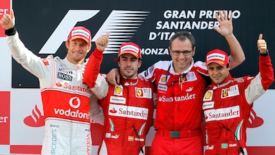 F1, Monza 2010: Fernando Alonso e la vittoria con Ferrari