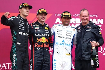 F1 Azerbaijan: vince Verstappen, Russell e Sainz sul podio