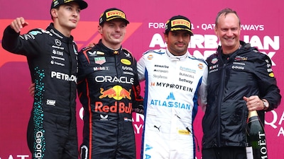 F1 Azerbaijan: vince Verstappen, Russell e Sainz sul podio