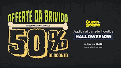 HALLOWEEN25: Un'offerta da brividi! Il Guerin Sportivo con il 50% di sconto!