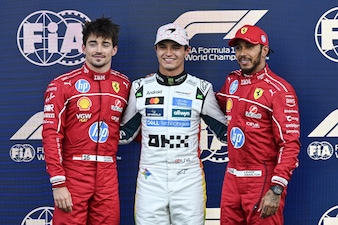 F1 Città del Messico: Norris in pole davanti a Leclerc e a Hamilton